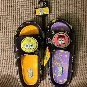 SpongeBob SquarePants skids Sandals - Black, Yellow, Purple